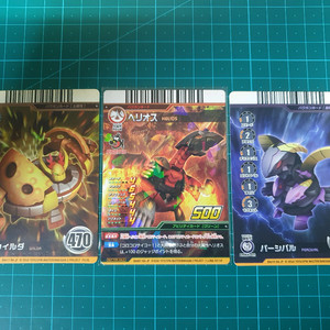 슈팅바쿠간 아케이드 배틀러즈 카드 3장