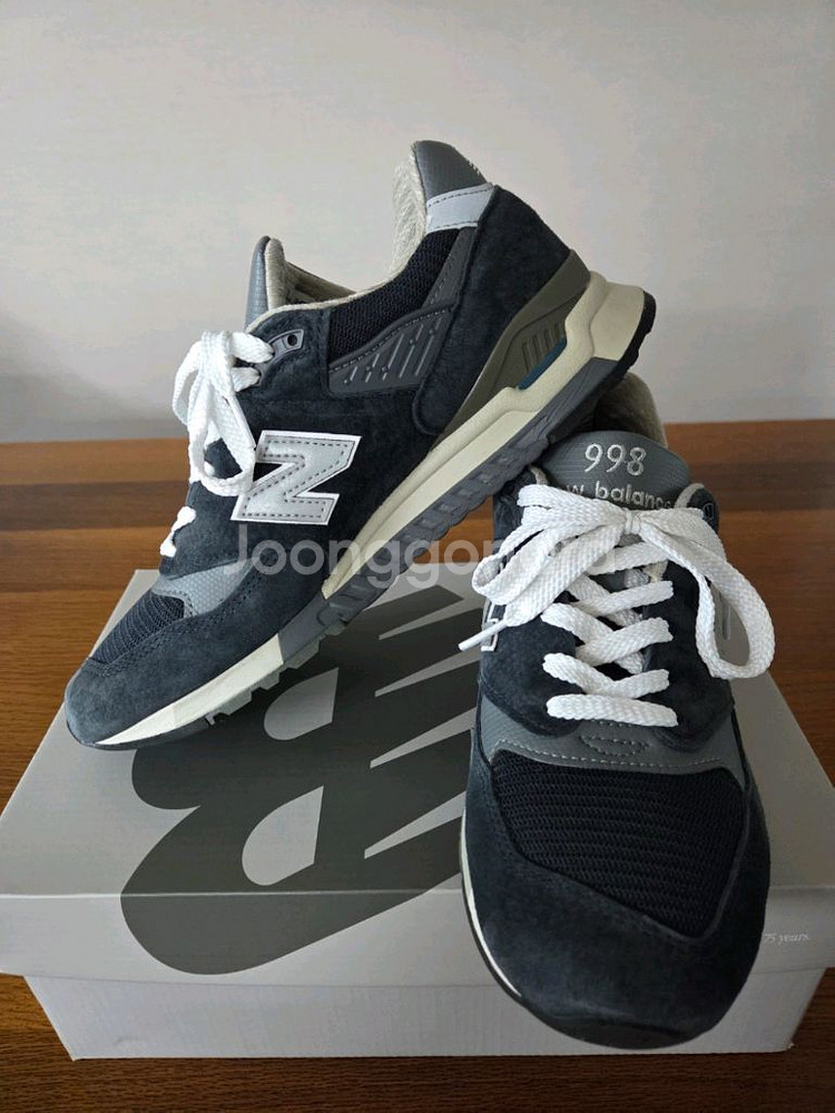 [특A급]뉴발란스 998 네이비 그레이 270 팝니다.--0