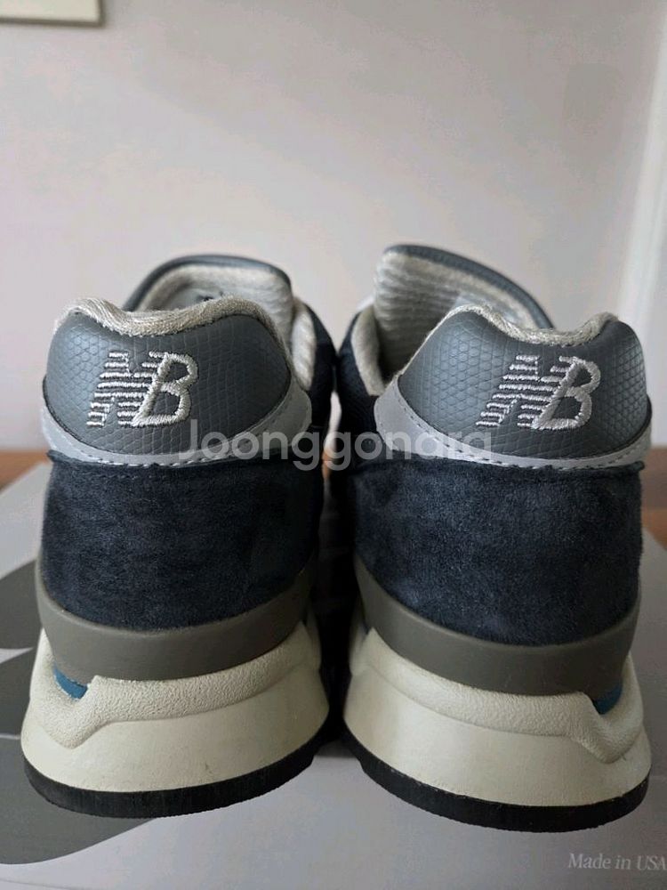 [특A급]뉴발란스 998 네이비 그레이 270 팝니다.--3