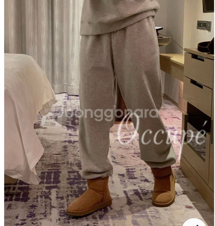 후리스 조거 트레이닝 그레이색상--0