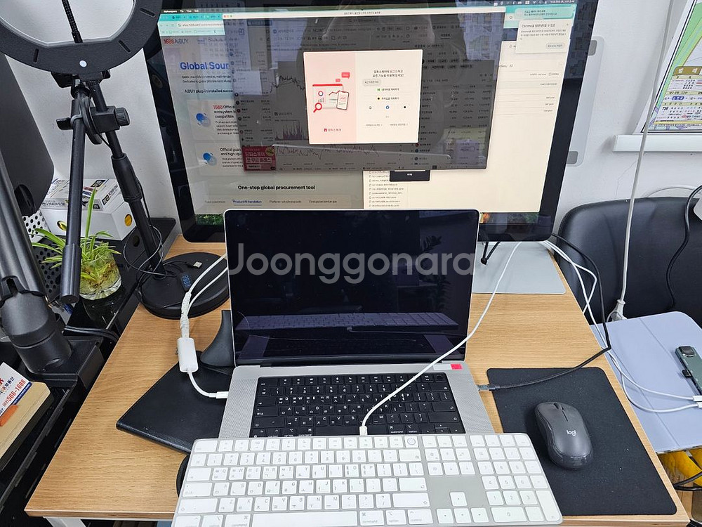 (액정고장) 클램쉘 맥북 프로 14 2021년 M1 P--0