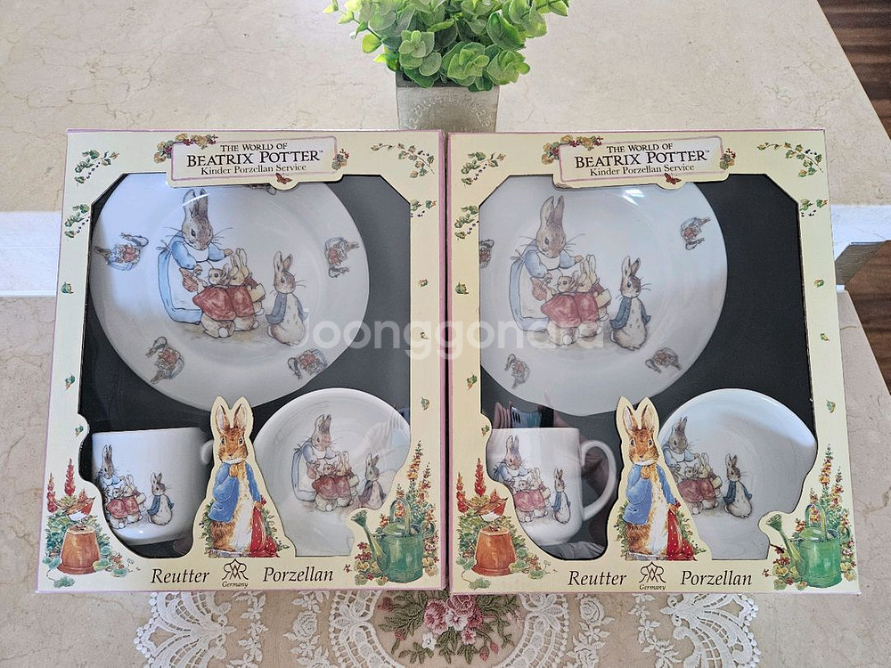(새상품)독일 로이터 포셀린 피터래빗 어린이세트 판매해요(택포)--6