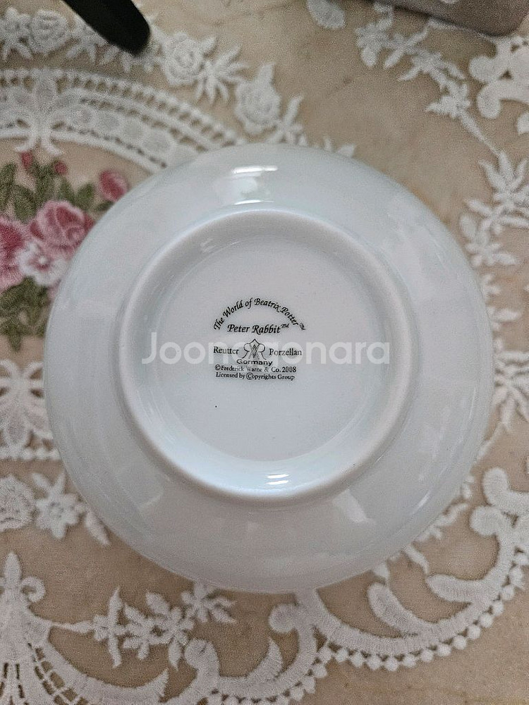 (새상품)독일 로이터 포셀린 피터래빗 어린이세트 판매해요(택포)--5