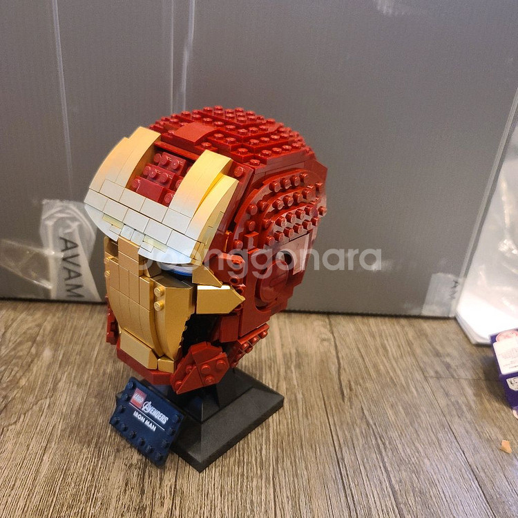 레고 76165 마블 아이언맨 두상 헬멧--1