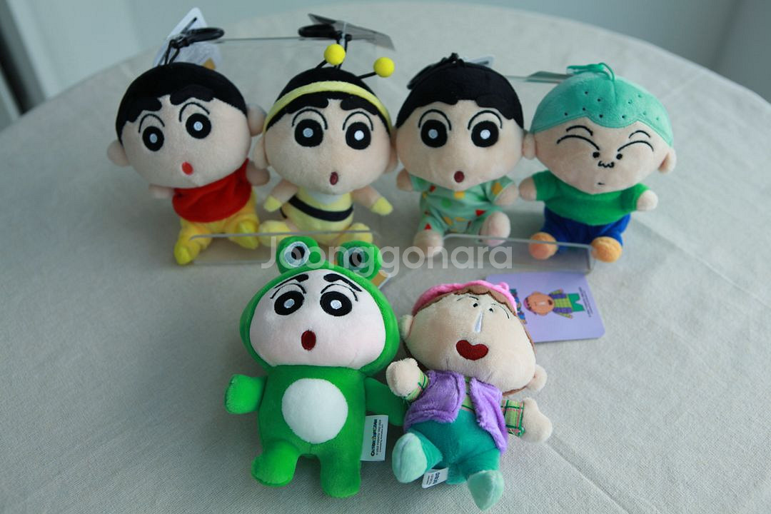 대량!! 짱구는못말려 소형 인형 키링 가방고리 6종--0