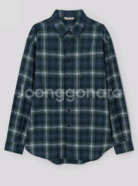 오라리 에어리 울 체크 셔츠 판매합니다--0