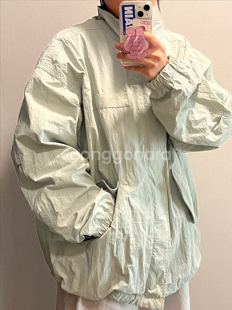 민트색 커플 바람막이M (2개)--0