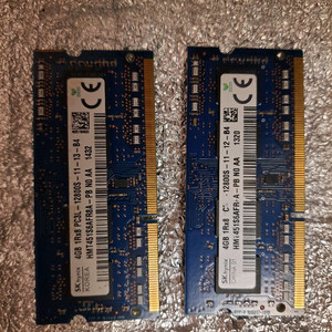 하이닉스 저전력 노트북 램 PC3L 4G 2개 팝니다