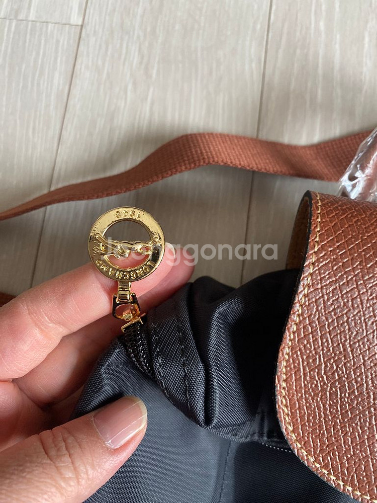 롱샴 르플리아쥬 제니 미듐 백팩 새상품--4