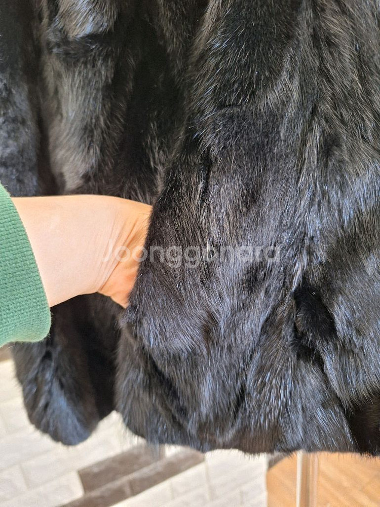 블랙 밍크 자켓66-77 새상품--4