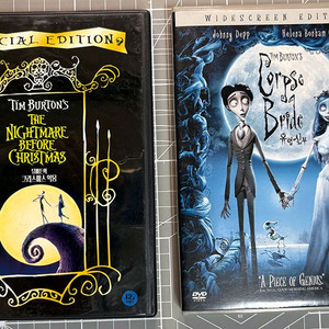 팀버튼 크리스마스의 악몽 + 유령신부 DVD