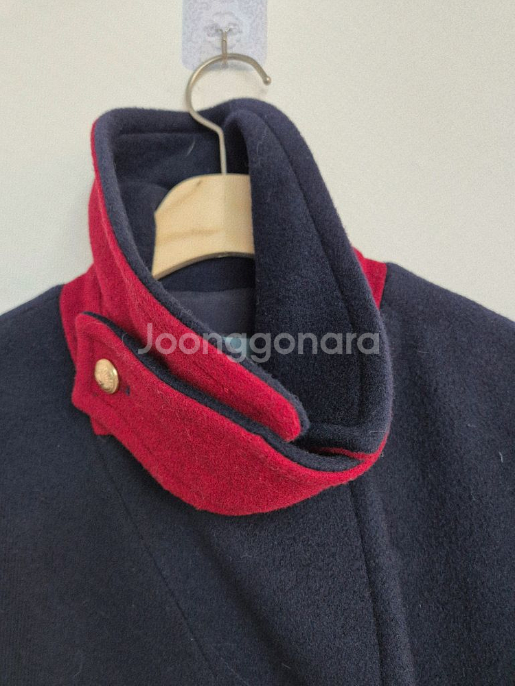 BLUMIN 네이비 울100 금장 코트--11