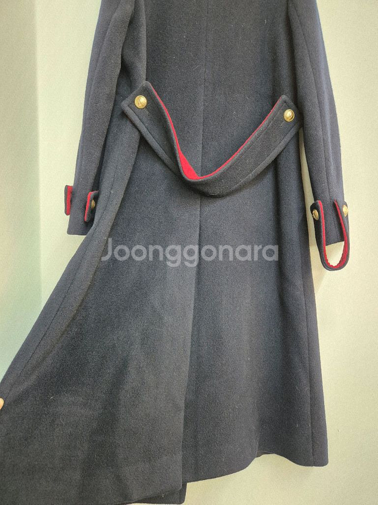 BLUMIN 네이비 울100 금장 코트--14