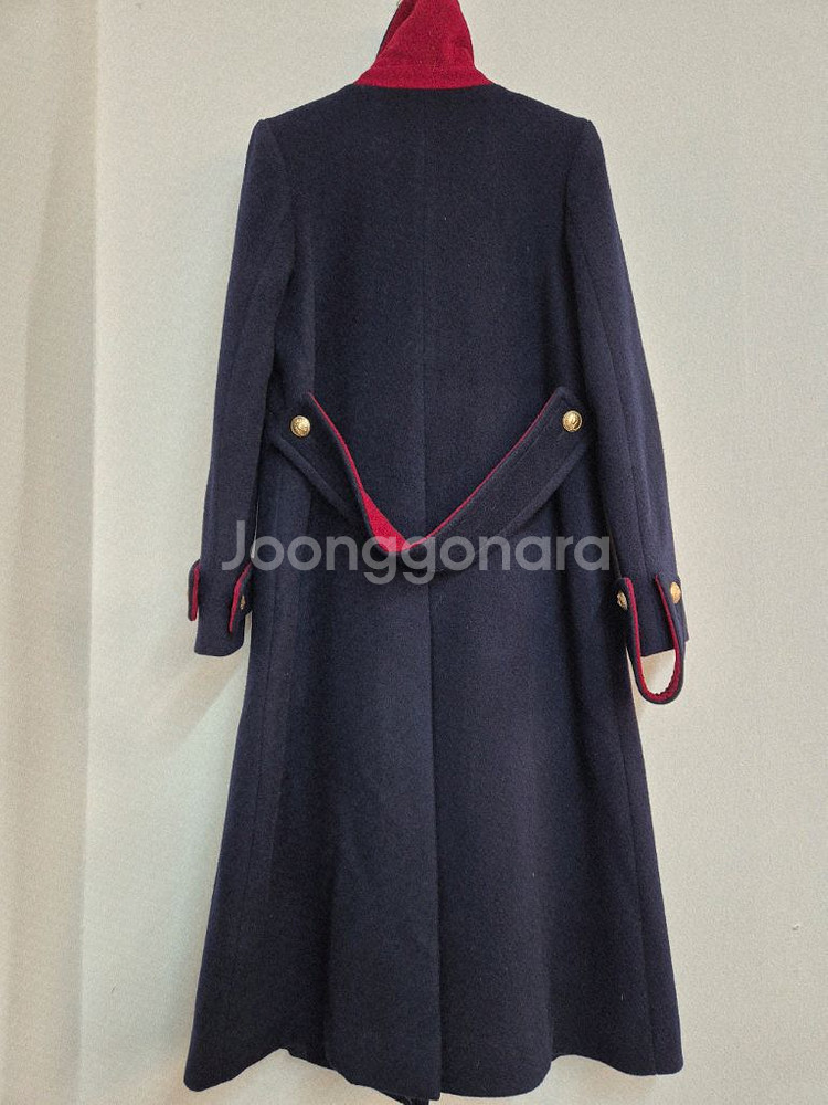 BLUMIN 네이비 울100 금장 코트--13