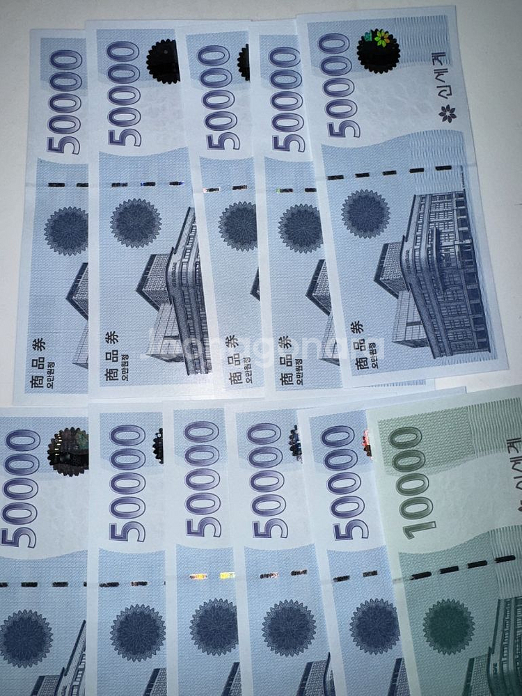 신세계상품권 지류 51만원--1