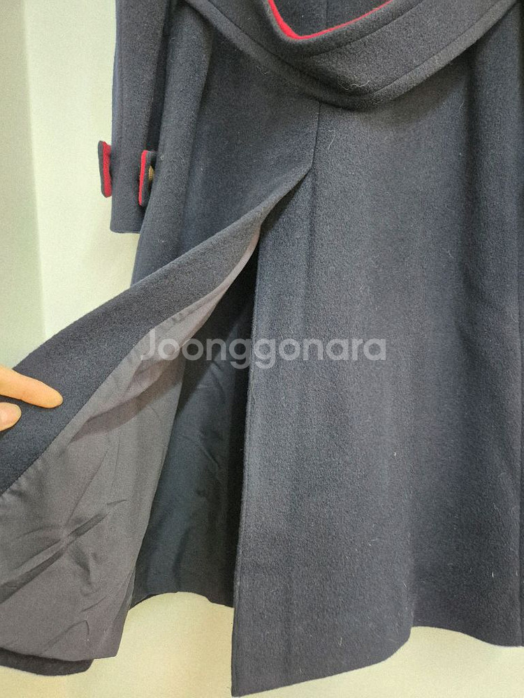 BLUMIN 네이비 울100 금장 코트--15