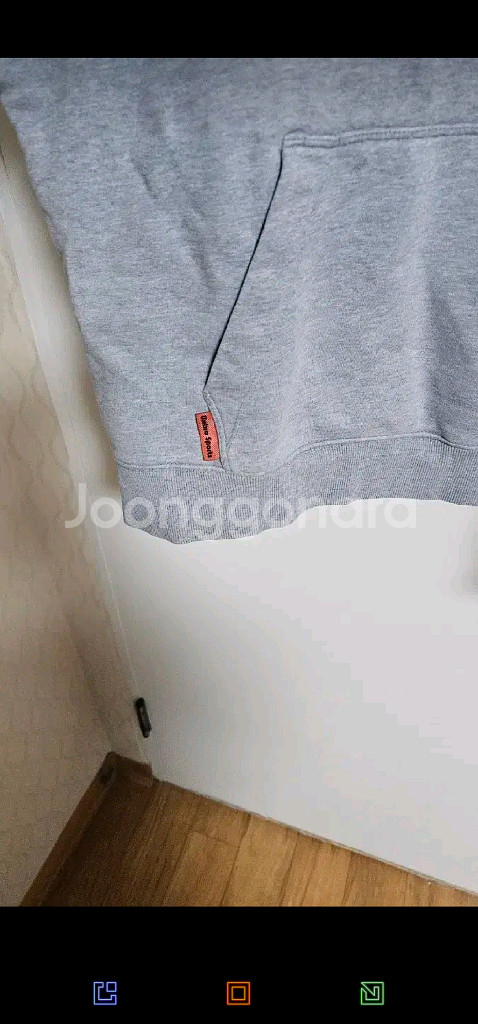 엄브로 아치 레터링 후드티 남녀공용--4