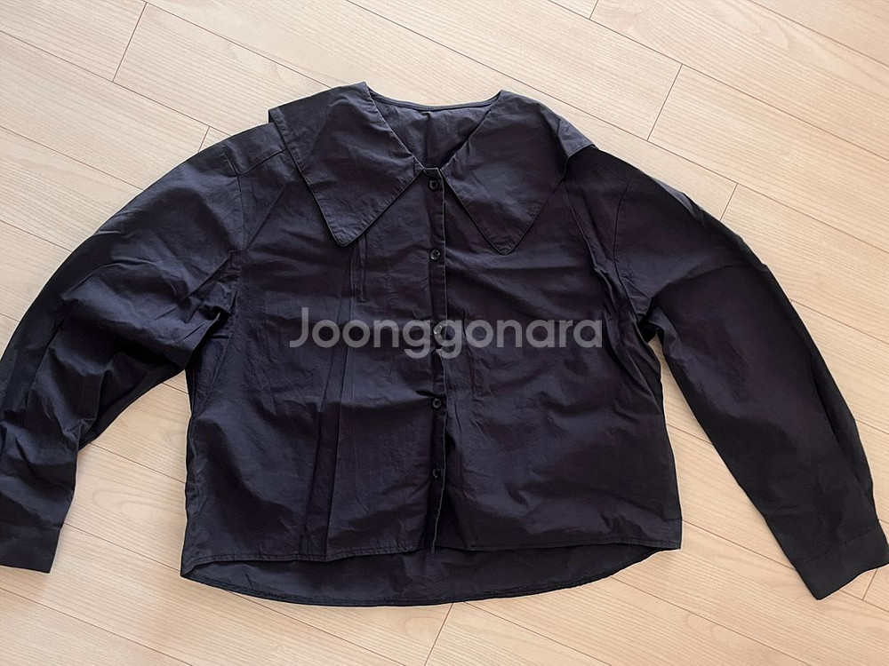 리코이 네이비 세일러카라 블라우스--2