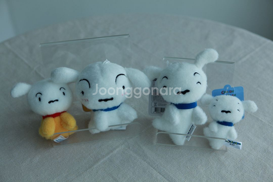 짱구는못말려 흰둥이 소형 인형 키링 가방고리 4종--0