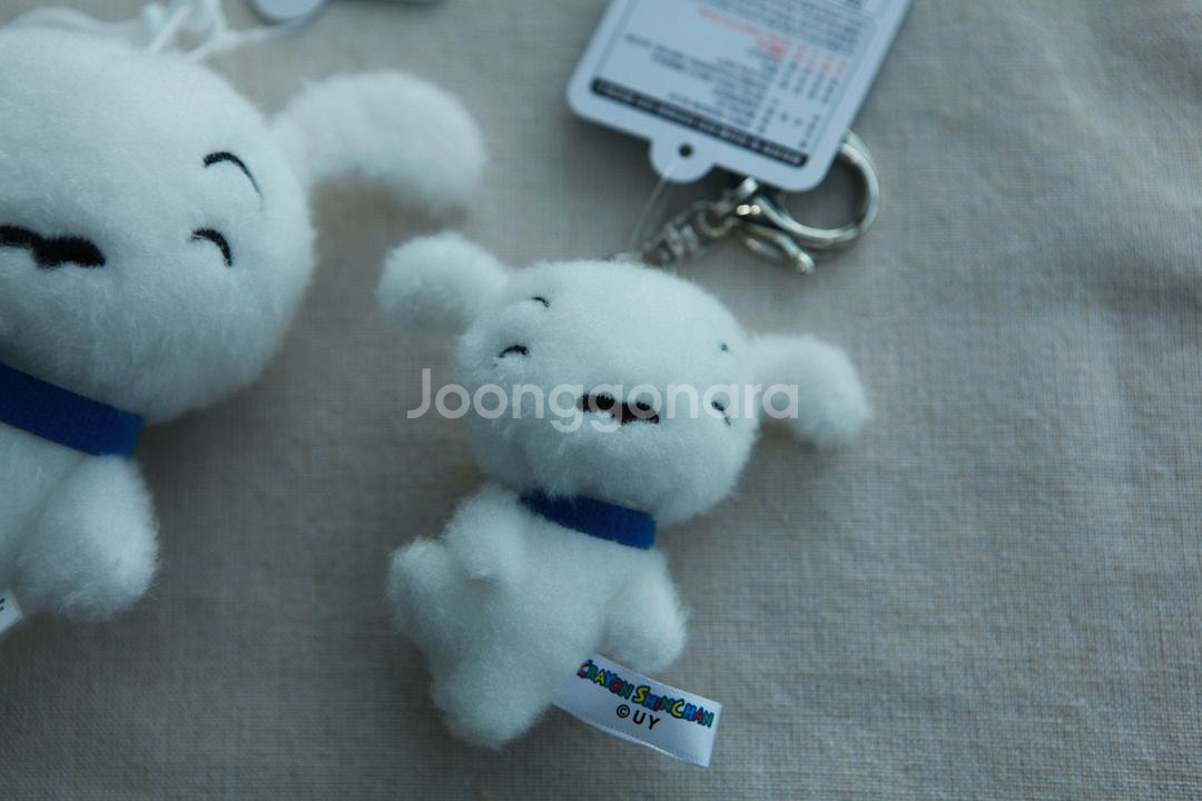 짱구는못말려 흰둥이 소형 인형 키링 가방고리 4종--4