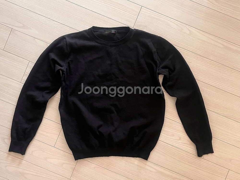 리코이 블랙 세미크롭 니트--2