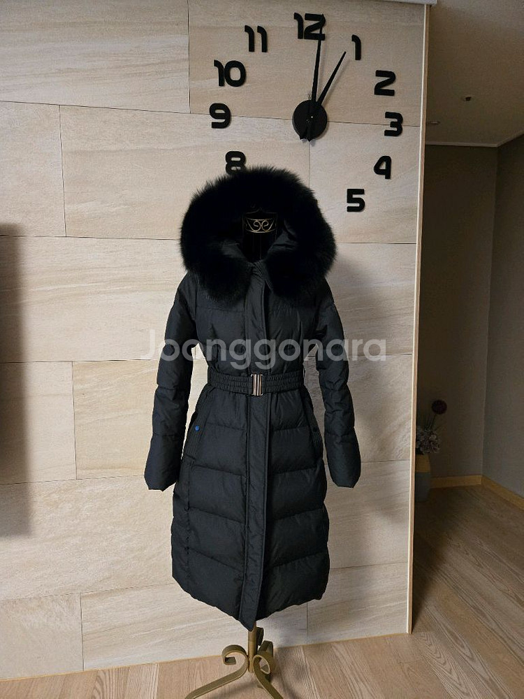 [55] SOUP 숲 폭스퍼 밸트 구스 롱패딩--0