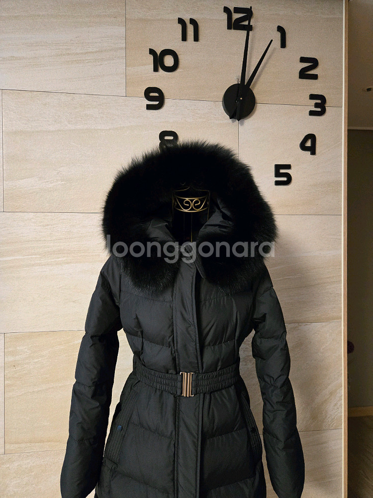 [55] SOUP 숲 폭스퍼 밸트 구스 롱패딩--1