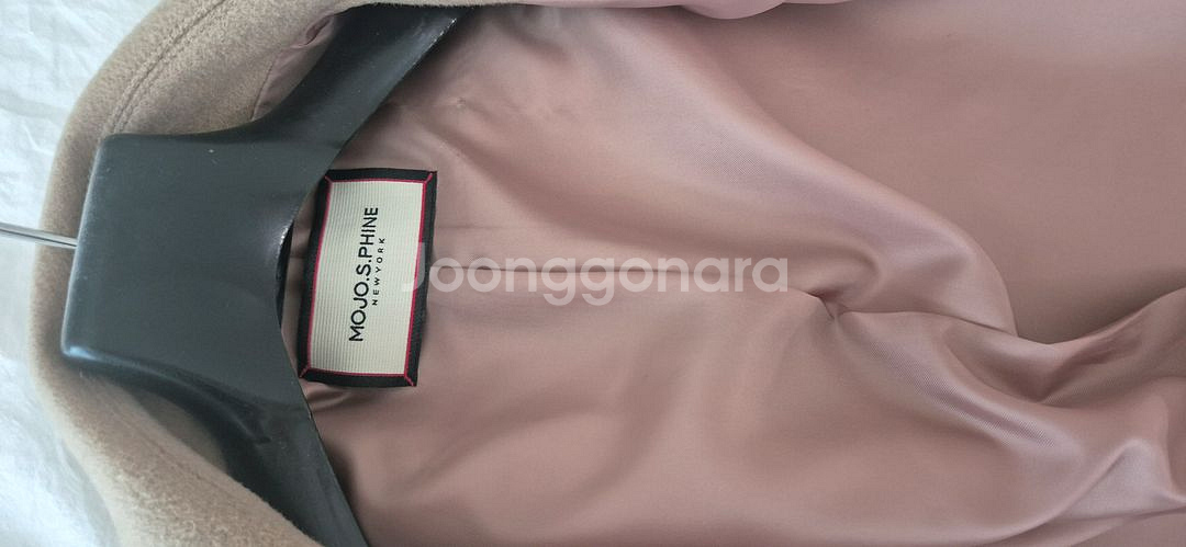 모조에스핀 모100% 베이지 코트--6