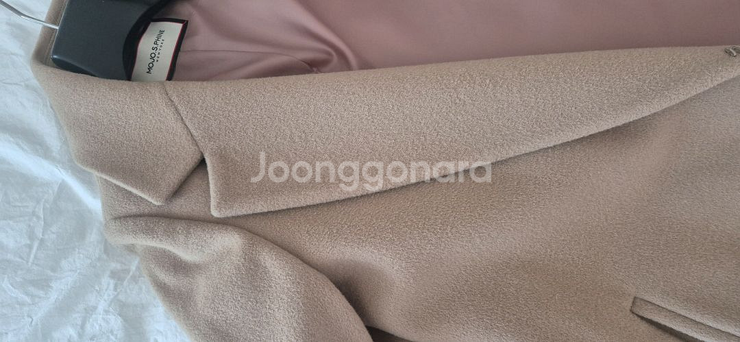 모조에스핀 모100% 베이지 코트--5