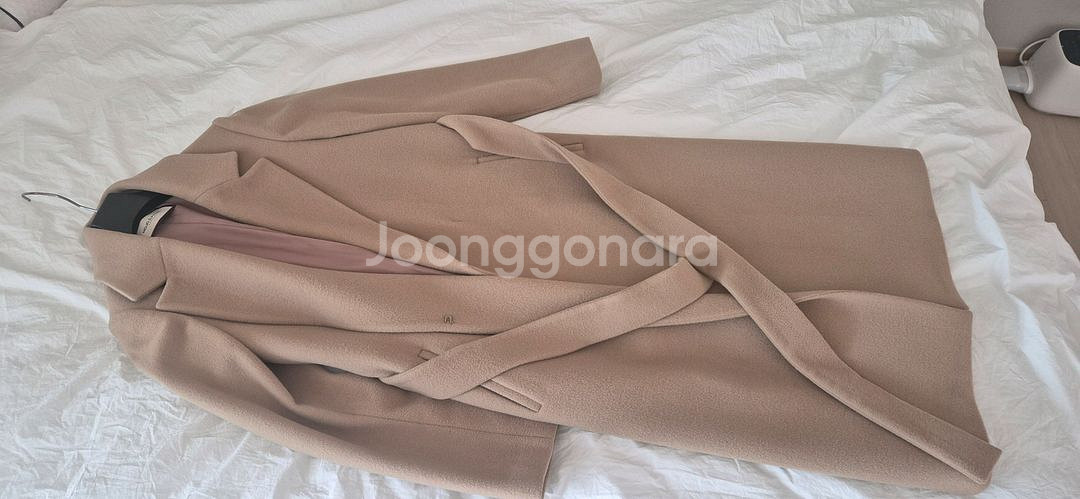 모조에스핀 모100% 베이지 코트--8