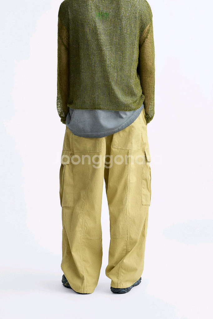 자라 카고 면 바지 (M)--6