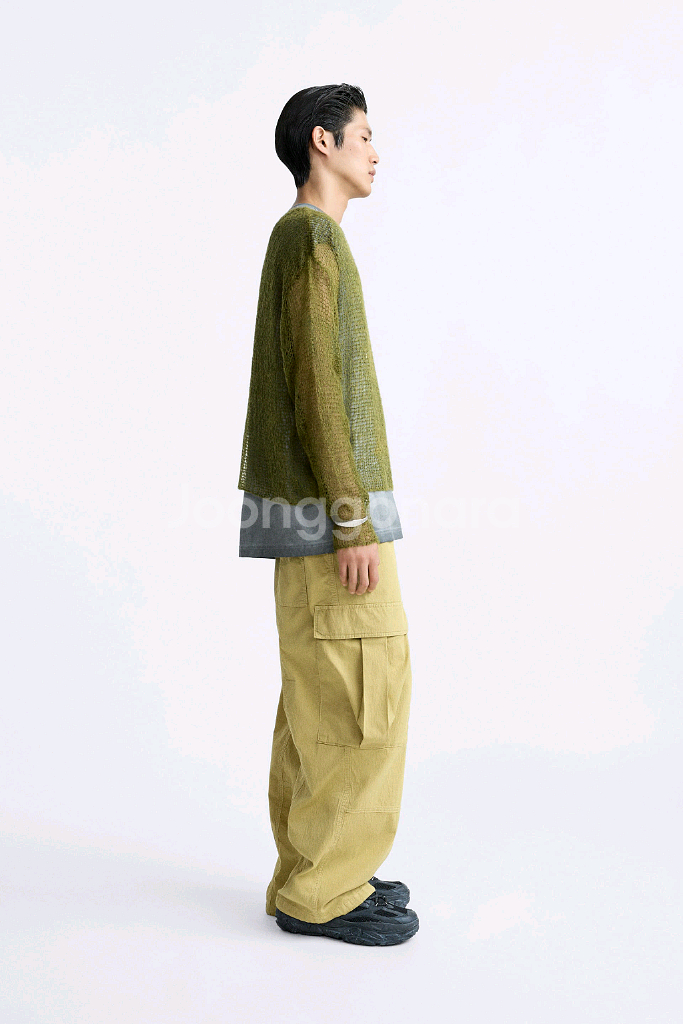 자라 카고 면 바지 (M)--7