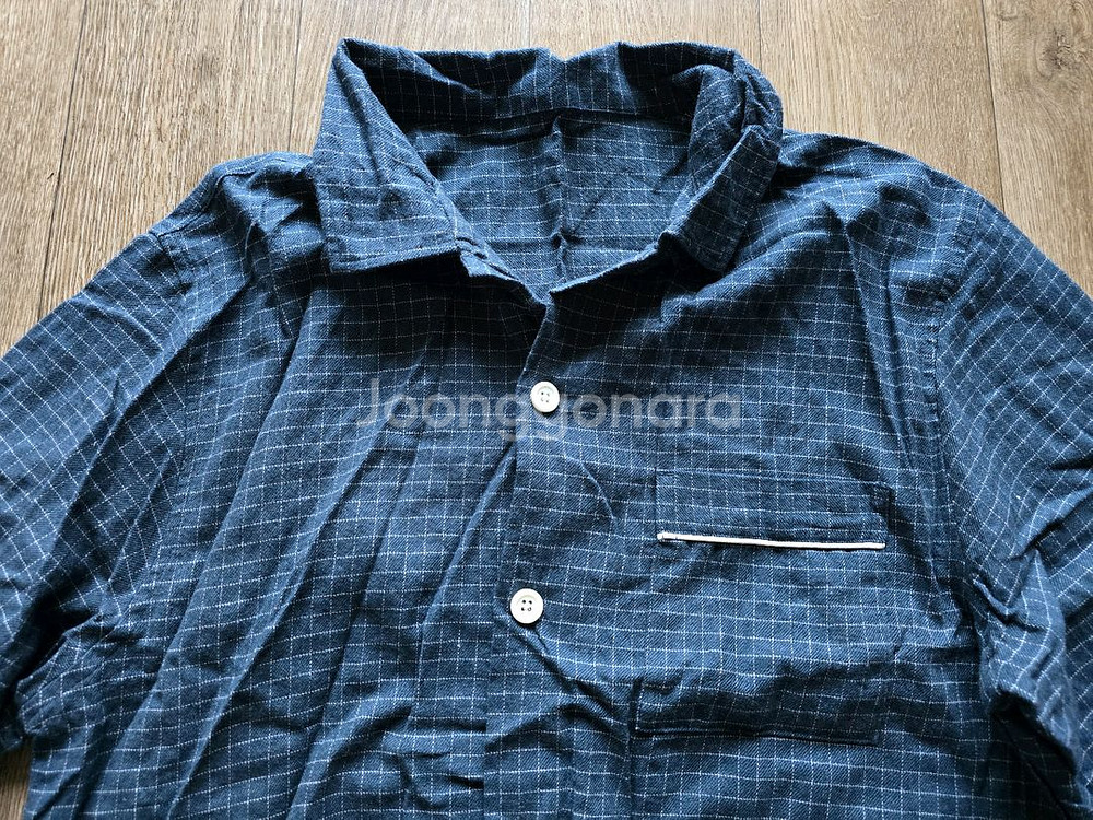 폴햄 파자마 홈웨어 셋트 네이비 체크 새제품 팝니다--2