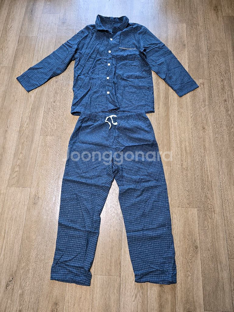 폴햄 파자마 홈웨어 셋트 네이비 체크 새제품 팝니다--0