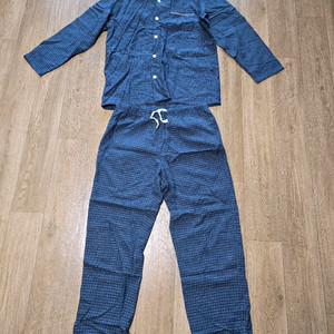 폴햄 파자마 홈웨어 셋트 네이비 체크 새제품 팝니다