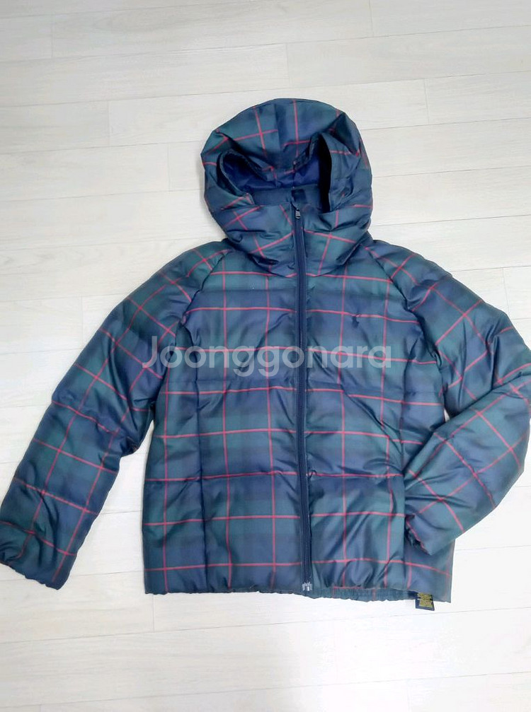 남아여아160 폴로랄프로렌 후드체크 덕다운패딩--0