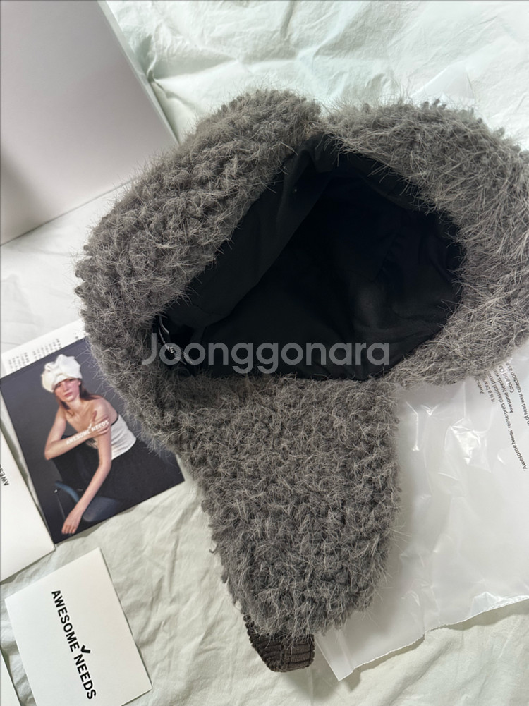 새상품) 어썸니즈 퍼 트루퍼 캡 차콜--1