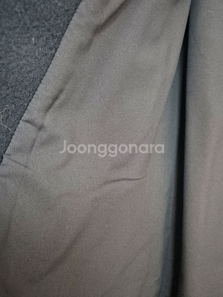 플라스틱아일랜드 회색 모직 코트--2