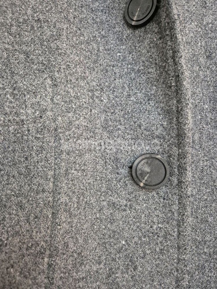 플라스틱아일랜드 회색 모직 코트--15