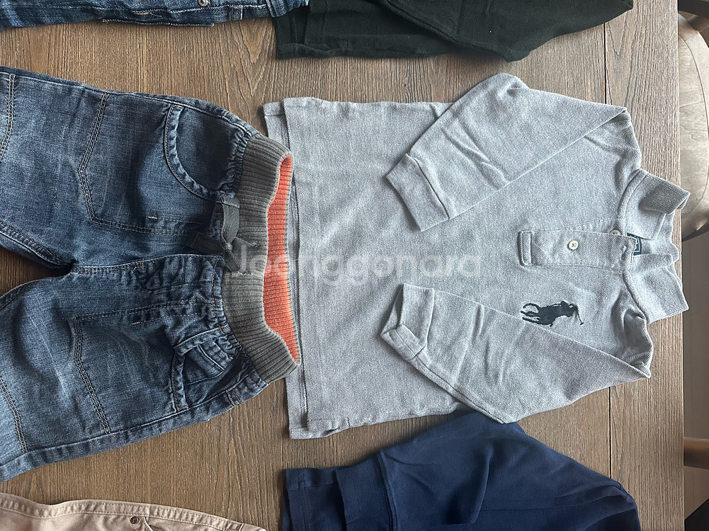 폴로 남아 24m 셔츠, 카라티, 팬츠 등--3