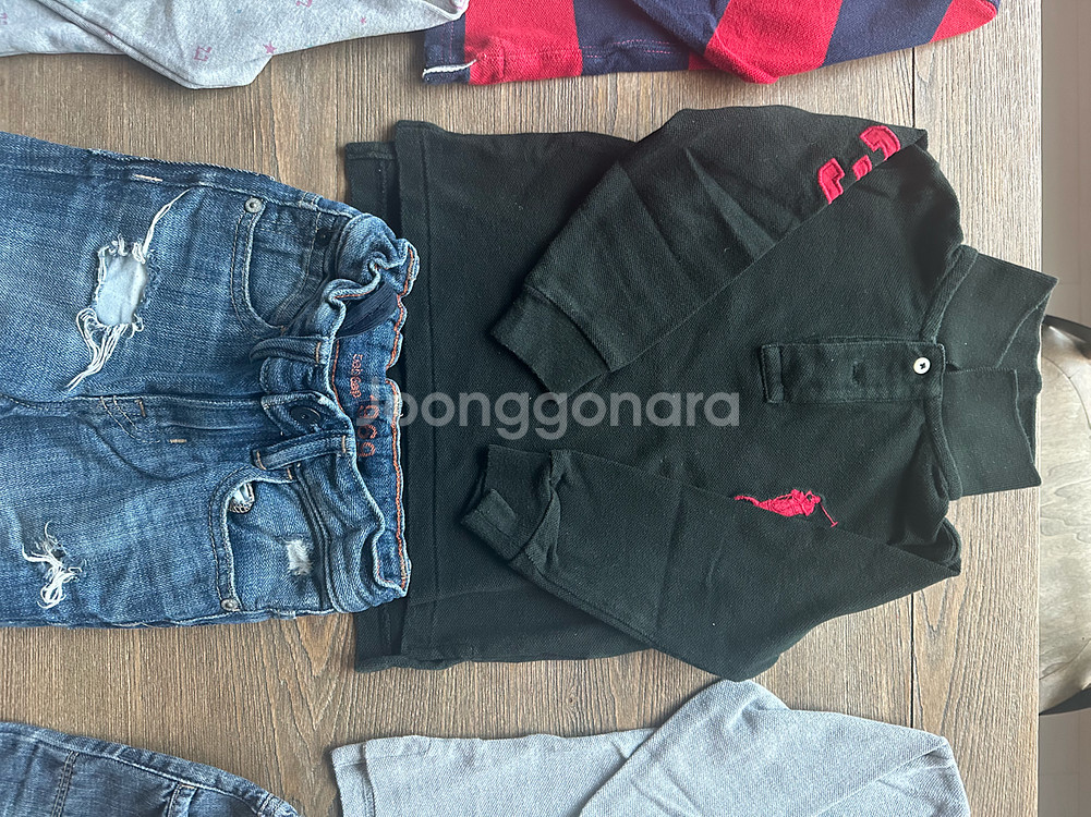 폴로 남아 24m 셔츠, 카라티, 팬츠 등--4