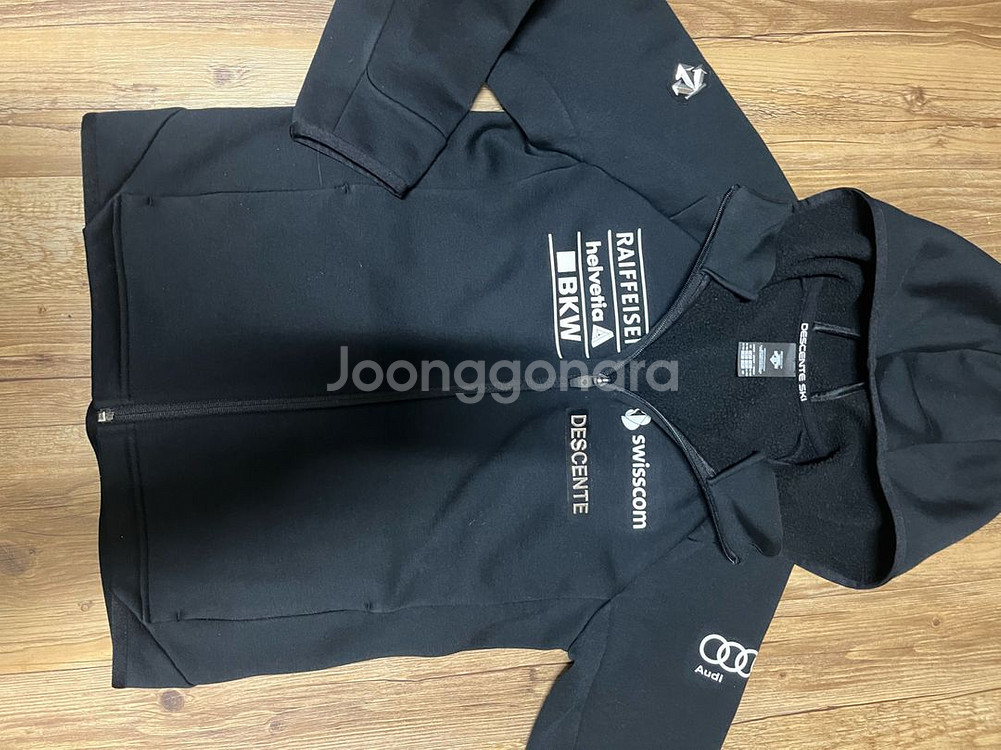 데상트 레플리카 스키 플리스 아우디 후드집업 150--0