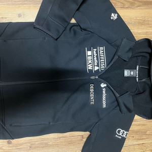 데상트 레플리카 스키 플리스 아우디 후드집업 150