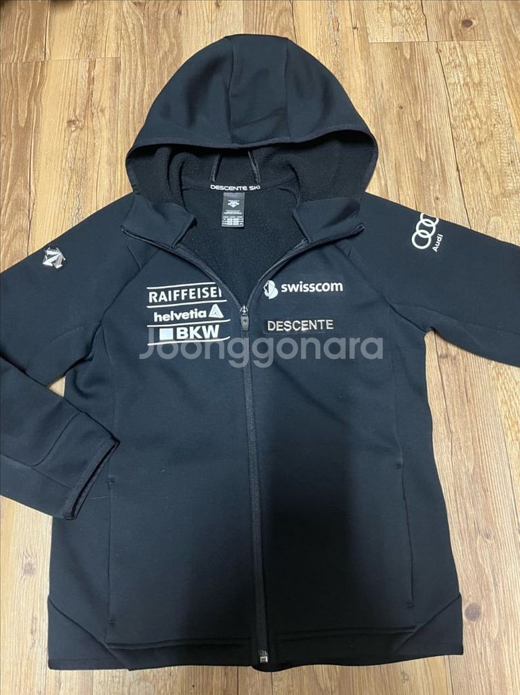 데상트 레플리카 스키 플리스 아우디 후드집업 150--2