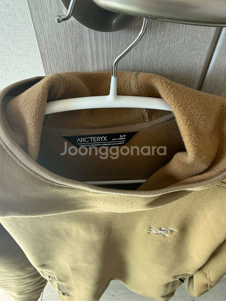 아크테릭스 남성 풀오버 기모후디 스몰--1