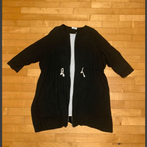 세상편한 블랙 롱 집업 가디건 55~77 프리사이즈