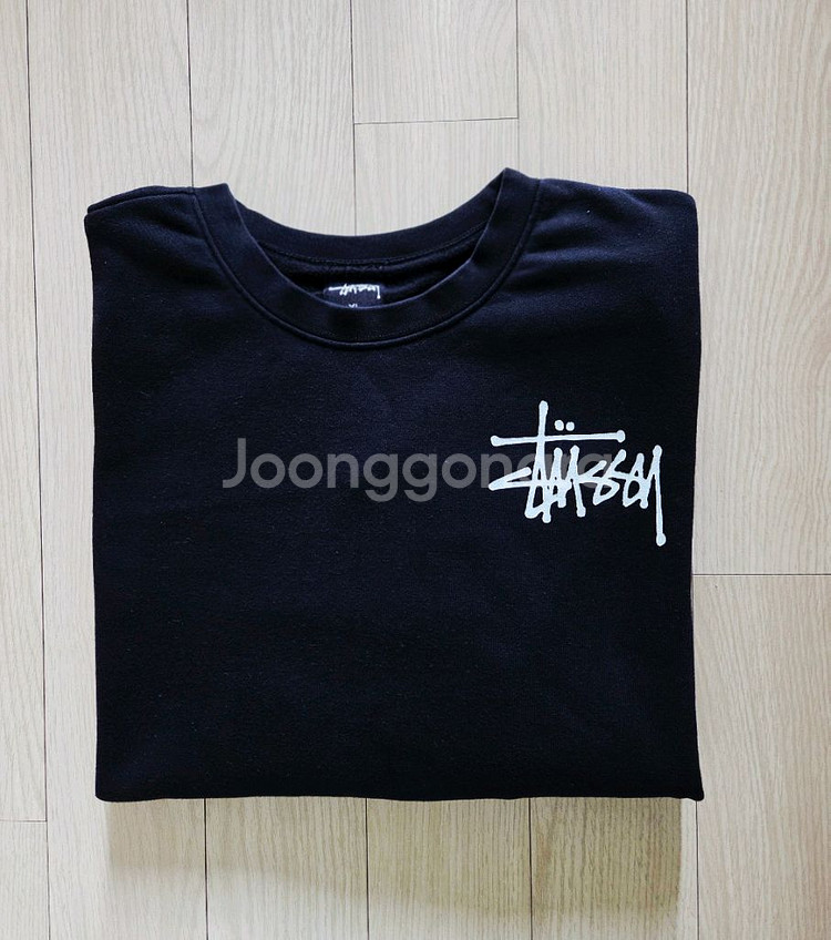 스투시 맨투맨 블랙 XL사이즈--0