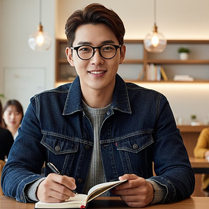 Harley 세련된 안경테 (크리스탈 블랙)