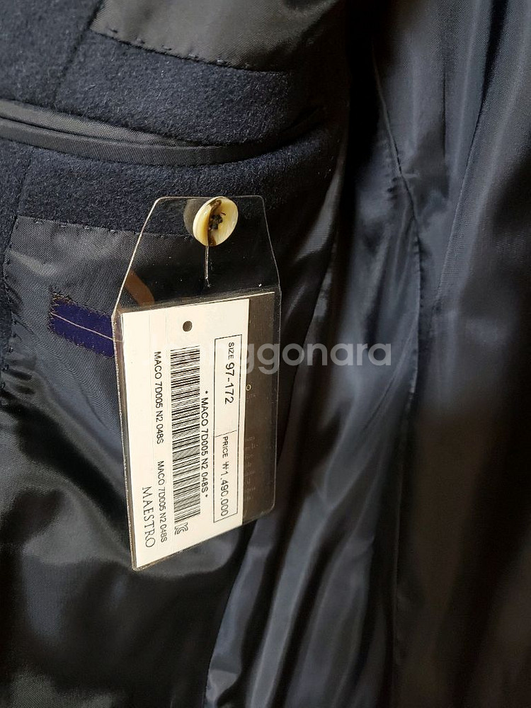 캐시미어100 네이비 코트 마에스트로--4