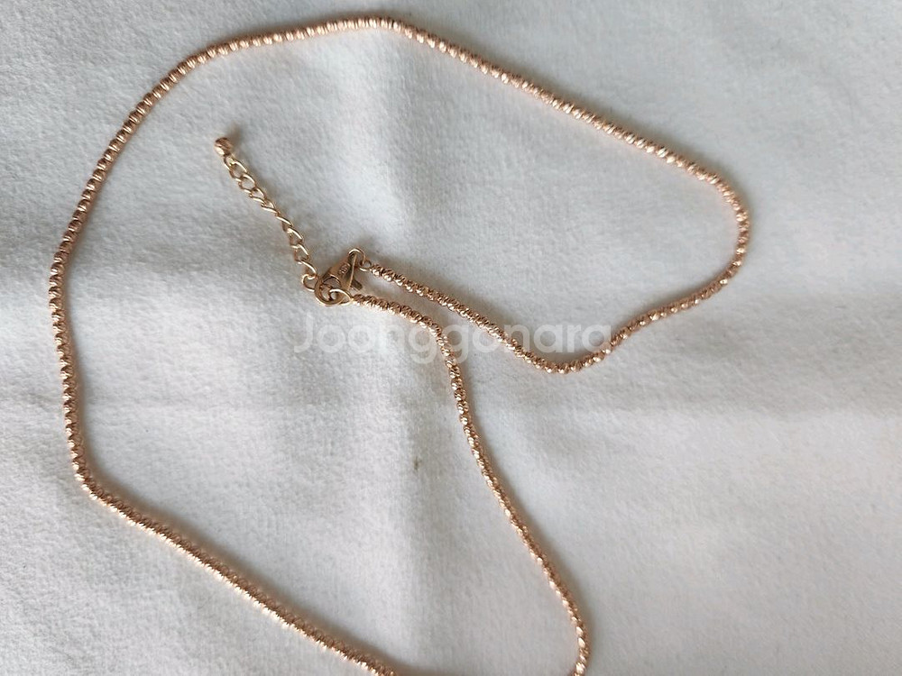 14k핑크골드목걸이(가격할인)--2